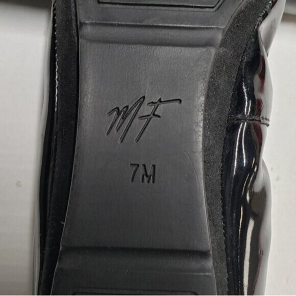 Marc Fisher Rosa Black Patent Leather Women's Ballet Flat Size 7 - Picture 12 of 13